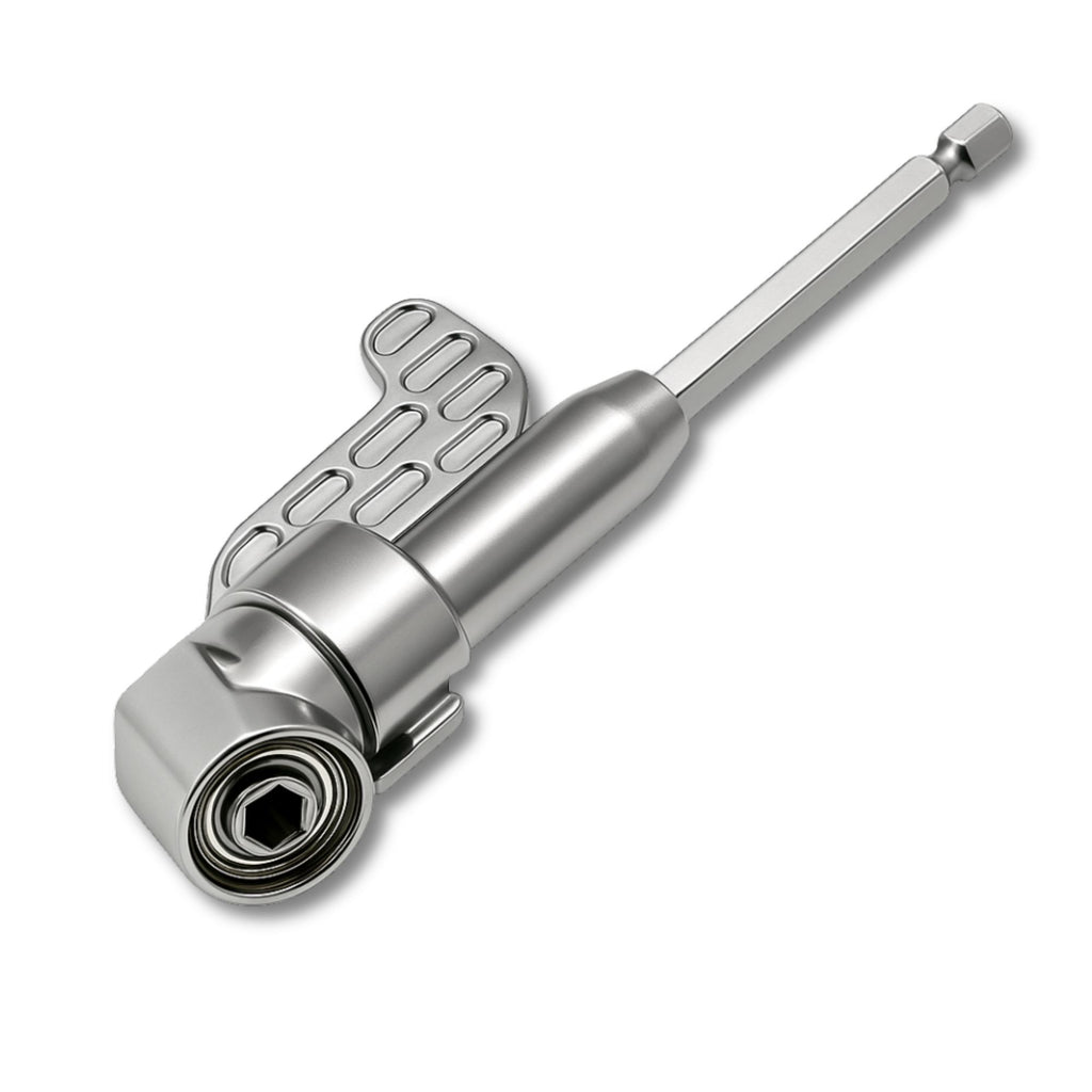 105° Hoekboor Adapter – Verstelbare Heavy-Duty Drill Adapter met Vergrendeling | Ideaal voor Moeilijk Bereikbare Plaatsen | 1/4'' Zeskant Bitopname