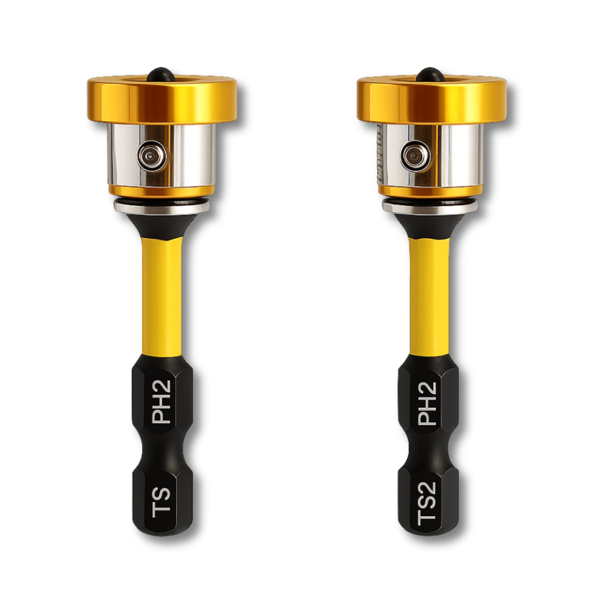 2-Pack Magnetische Precisie Bithouders – Anti-Wobble Positionering | Sterke Grip voor Gips, Hout & Plaatwerk