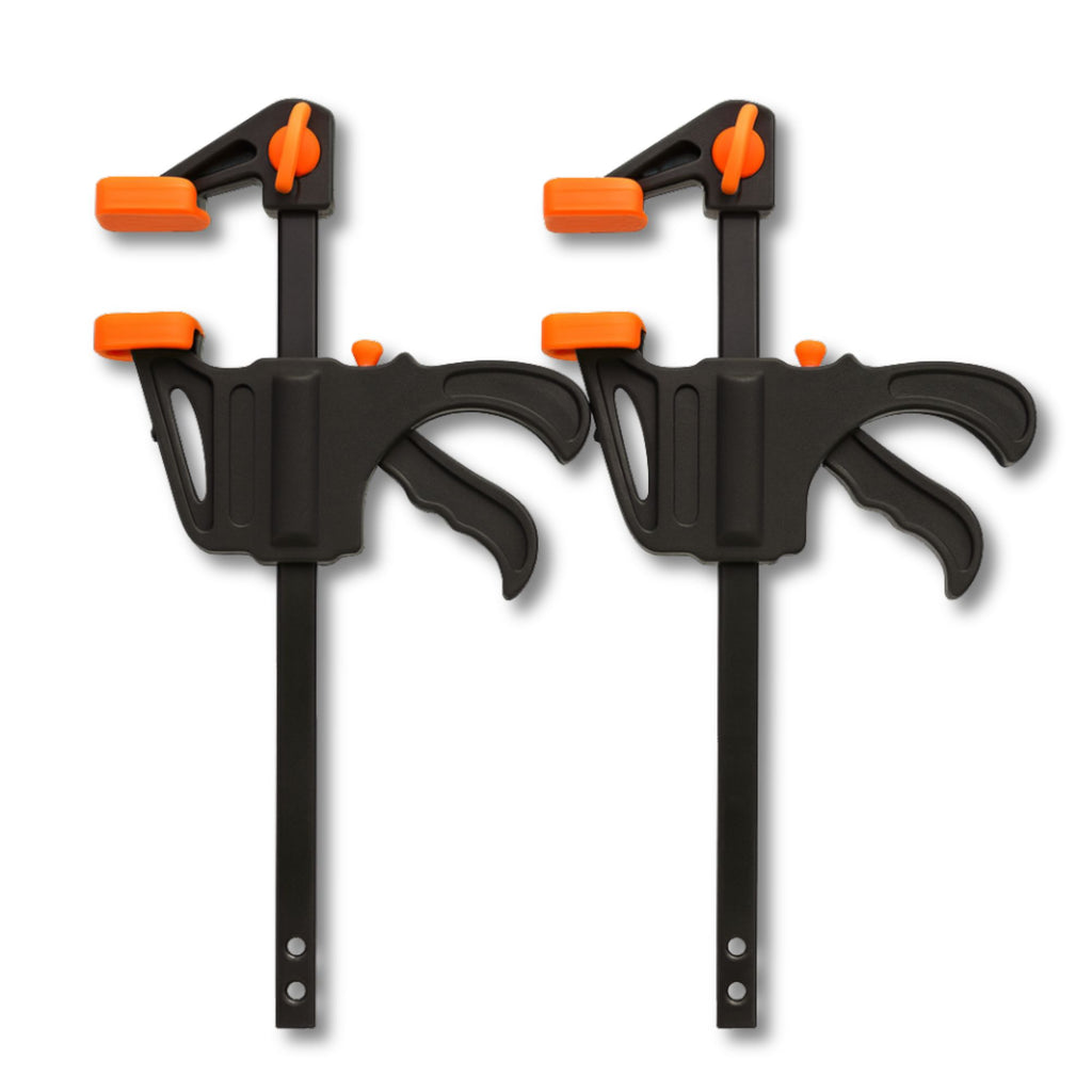 Set van 2 Snelspanklemmen – 4” Verstelbare Rateltang voor Houtbewerking, Montage & Werkplaats