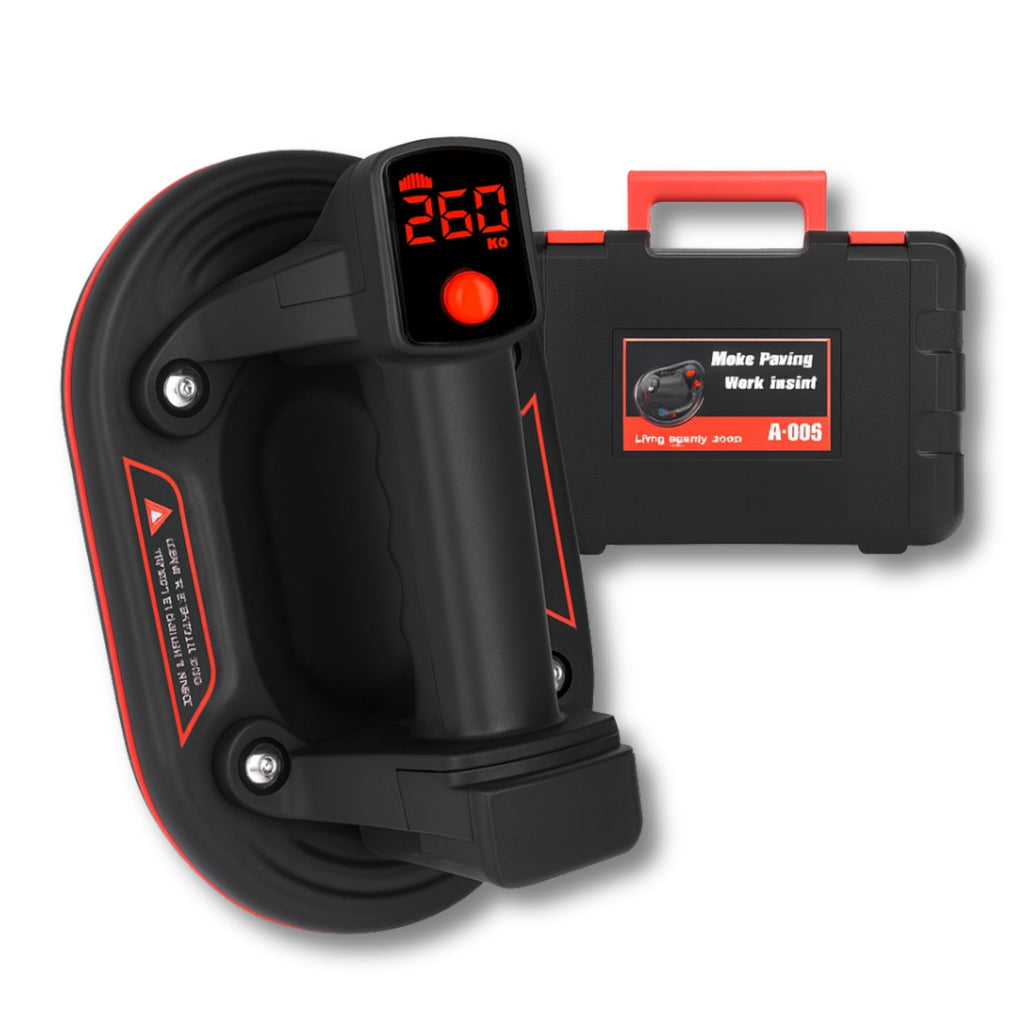 Elektrische Vacuüm Zuignap – 300 kg Draagkracht | Professionele Tegel- & Glasheffer met Digitale Display