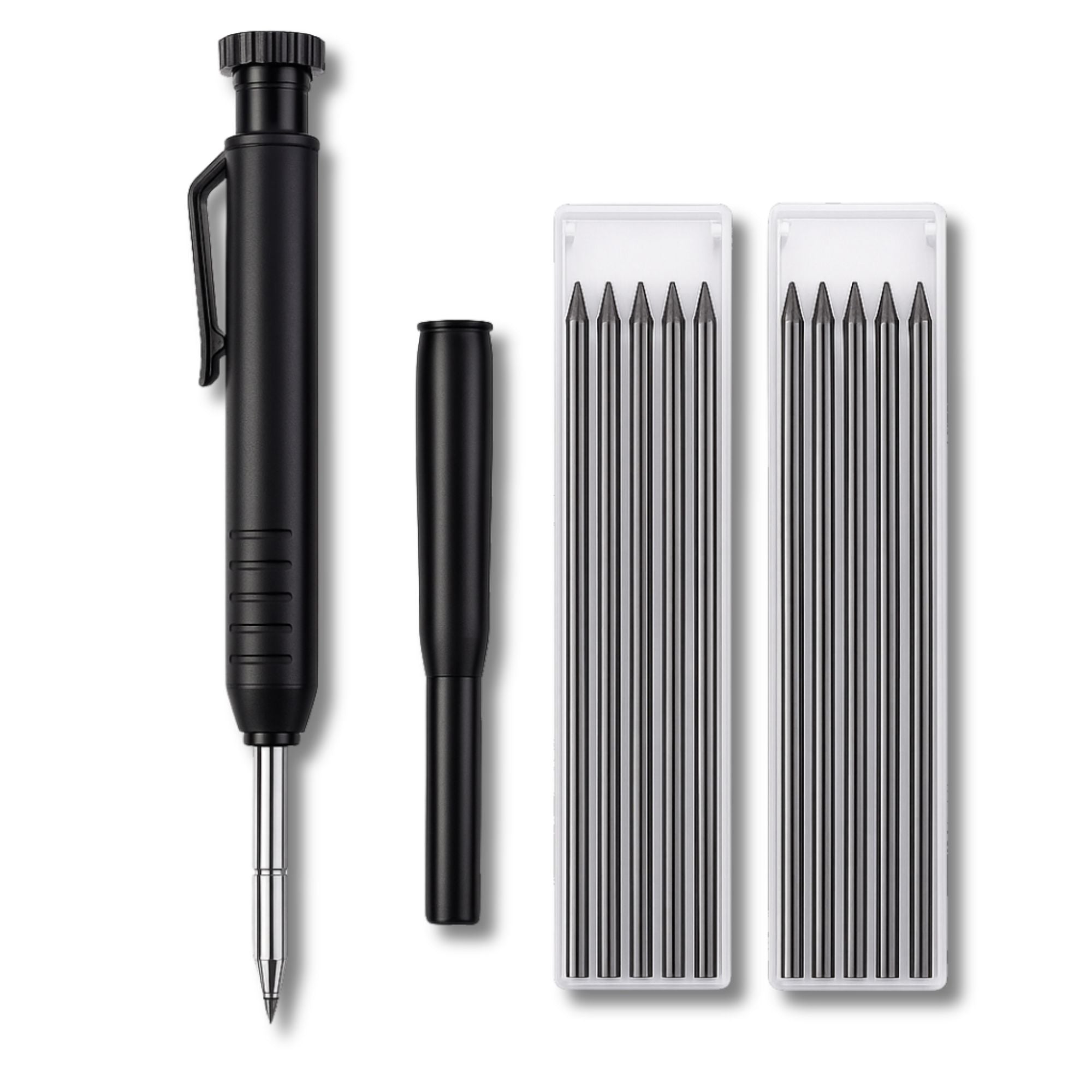 Brovex Timmermanspotlood - Afmeethulp-Aftekenhulp - Zwart