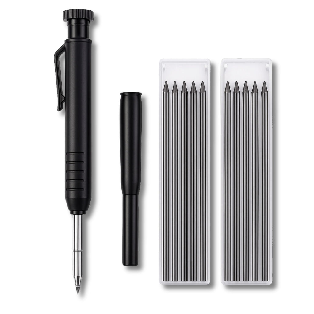 Brovex Timmermanspotlood - Afmeethulp-Aftekenhulp - Zwart