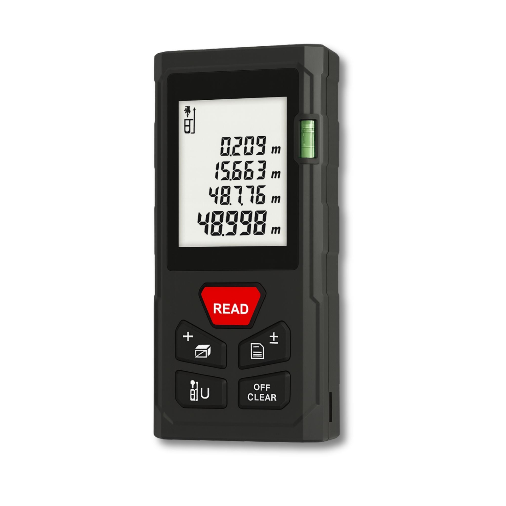 Professionele Laser Afstandsmeter 100M – Digitale Laser Meettape met Hoge Nauwkeurigheid (±2mm), LCD Display & Multifunctionele Meetmodi